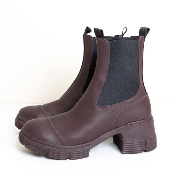 Ganni Shoes - Ganni Brown Winter & Rain Boots